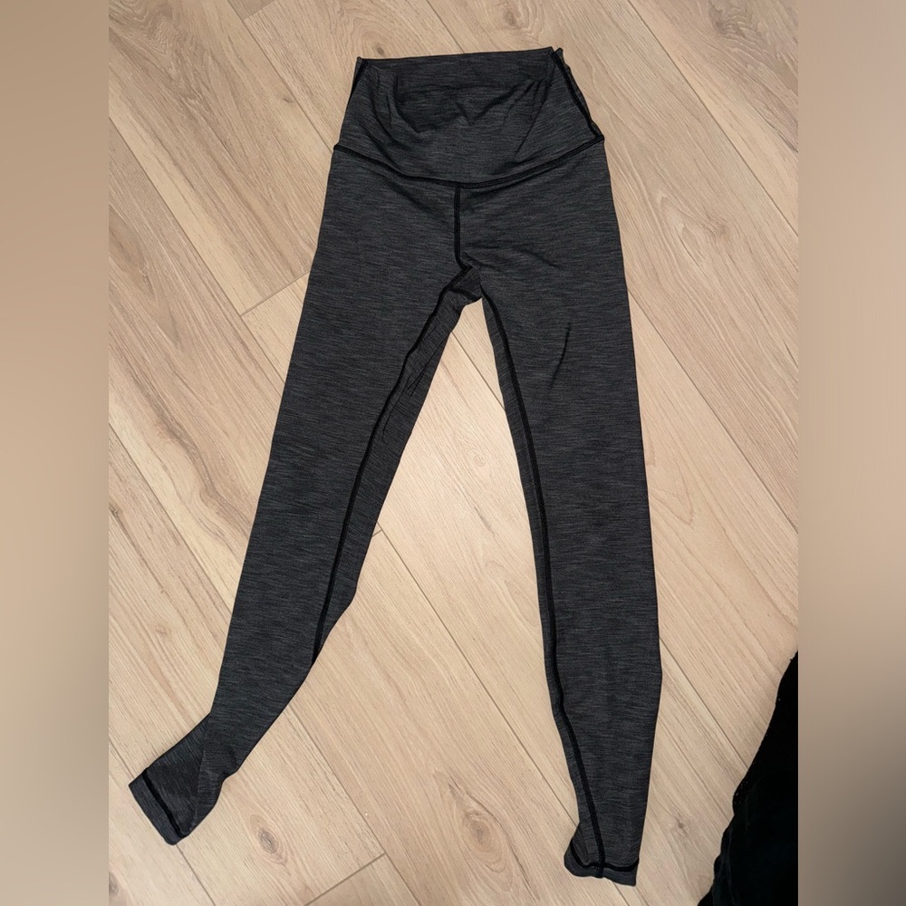 Lululemon leggings - charcoal gray size 4